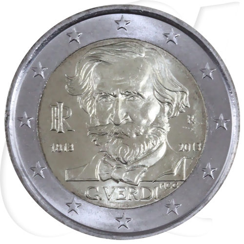 Italien Euro Geburtstag Von Giuseppe Verdi St Ch Unc Bu