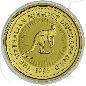 Preview: 1/10 Unze Gold Australien Känguru Münzen-Bildseite