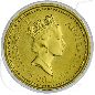 Preview: 1/10 Unze Gold Australien Nugget Münzen-Wertseite