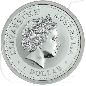 Mobile Preview: 1 Dollar Australien 2000 Lunar Drachen Münzen-Wertseite