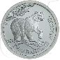 Preview: 1 Rubel Russland 1994 Kragenbär Münzen-Bildseite