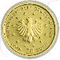 Preview: 20 Euro Goldmünze 2019 Wanderfalke Münzen-Wertseite