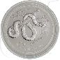 Preview: Australien 8 Dollar 2013 BU Silber Lunar II Jahr der Schlange