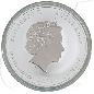 Preview: Australien 1 Dollar 2012 BU Silber Weißer Drache ANA CoinShow Philadelphia