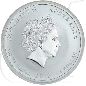 Preview: Australien 1 Dollar 2012 BU Silber Lunar II Jahr des Drachen Privymark Löwe