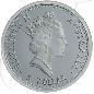Preview: Australien Kookaburra 1992 1 Dollar Silber 1oz PP Münzen-Wertseite
