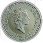 Mobile Preview: Australien 2 Dollar 1995 BU Kookaburra Silber 2 Unzen Münzen-Wertseite