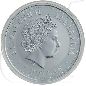 Preview: Australien Kookaburra 2002 1 Dollar Silber 1oz st Münzen-Wertseite