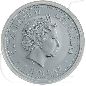 Preview: Australien Kookaburra 2007 1 Dollar Silber 1oz st Münzen-Wertseite
