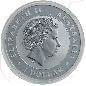 Mobile Preview: Australien Kookaburra 2012 1 Dollar Silber 1oz st Privy Drache Münzen-Wertseite