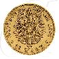 Preview: Bayern 1881 10 Mark Gold Ludwig II Deutschland Münzen-Wertseite