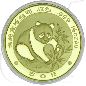 Preview: China Panda 1988 st 50 Yuan 15,55g (1/2 oz) Gold fein Münzen-Bildseite