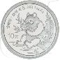 Preview: China Panda 1991 BU 10 Yuan 31,10g (1oz) Silber fein Variante 2 Münzen-Bildseite