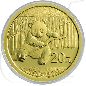 Preview: China Panda 2014 5 Yuan Gold 1/20 oz st Münzen-Bildseite