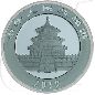 Preview: China Panda 2019 Silber Münzen-Wertseite