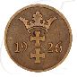 Preview: Danzig 2 Pfennig 1926 ss Wappen