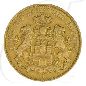 Preview: Deutschland Hamburg 10 Mark Gold 1890 ss-vz Wappen