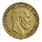 Preview: Deutschland Preussen 20 Mark Gold 1881 A ss Wilhelm I.