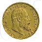 Preview: Deutschland Württemberg 20 Mark Gold 1900 F gutes ss Wilhelm II. Münzen-Bildseite