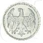 Mobile Preview: Weimarer Republik 3 Mark 1924 A prägefrisch/st Kursmünze Münzen-Wertseite