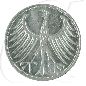 Preview: Deutschland 5 DM Kursmünze Silberadler 1956 J vz-st Münzen-Wertseite
