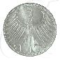 Mobile Preview: Deutschland 5 DM Kursmünze Silberadler 1959 G fast st Münzen-Wertseite