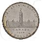 Preview: kanada-1939-parlamentgebaeude-ottawa-1-dollar-silber Münzen-Bildseite