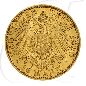 Mobile Preview: Deutschland Mecklenburg-Schwerin 10 Mark Gold 1890 ss Friedrich Franz III.