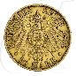 Preview: Preussen Gold 1892 20 Mark Wilhelm Deutschland Kaiserreich Münzen-Wertseite