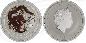 Preview: Silber Drache Farbe Lunar 2012 2 Dollar Australien Münze Vorderseite und Rückseite zusammen