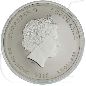 Preview: Silber Lunar Affe 2016 2 Dollar Australien Münzen-Wertseite