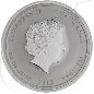 Preview: Australien 2 Dollar 2012 BU Silber Lunar II Jahr des Drachen