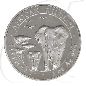 Preview: Somalia Elefant 2015 100 Shillings Silber Münzen-Bildseite