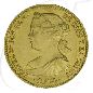 Preview: Spanien 100 Reales 1864 vz Gold 7,50g fein Isabel II.