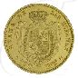 Preview: Spanien 100 Reales 1864 vz Gold 7,50g fein Isabel II.