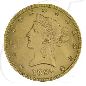 Preview: USA 10 Dollar 1897 vz Gold 15,03g fein Liberty Eagle Coronet Head