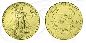Preview: USA 10 Dollar Goldmünze Eagle 7,778 Gramm (1/4Unze) Münze Vorderseite und Rückseite zusammen