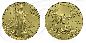 Preview: USA 50 Dollar Goldmünze Eagle 31,10 Gramm (1 Unze) Münze Vorderseite und Rückseite zusammen