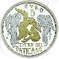 Preview: Vatikan 2019 Pietro 5 Euro teilvergoldet Münzen-Wertseite