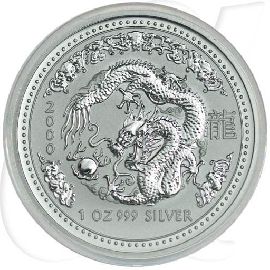1 Dollar Australien 2000 Lunar Drachen Münzen-Bildseite