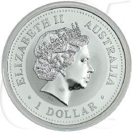Australien 1 Dollar 2000 BU Silber Lunar I Jahr des Drachen