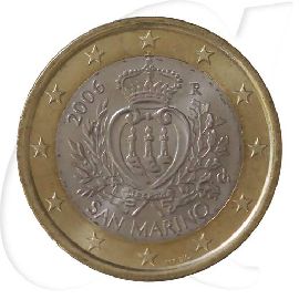 San Marino 1 Euro Kursmünze 2006 prägefrisch/vz-st
