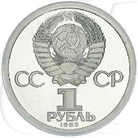 1 Rubel 1983 Karl Marx Münzen-Wertseite