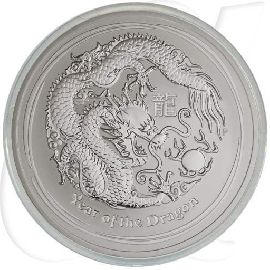 Australien 10 Dollar 2012 BU Silber Lunar II Jahr des Drachen