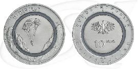10 Euro 2019 Luft Münze Vorderseite und Rückseite zusammen
