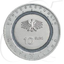 Deutschland 10 Euro 2019 A (Berlin) st farbloser Ring In der Luft