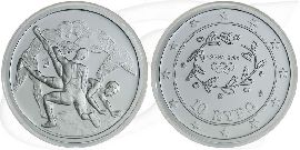 10 Euro Griechenland 2004 Ringen Münze Vorderseite und Rückseite zusammen