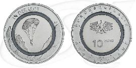 10 Euro Luft 2019 Münze Vorderseite und Rückseite zusammen