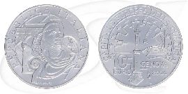 10 Euro Münze Italien 2004 Genua Münze Vorderseite und Rückseite zusammen