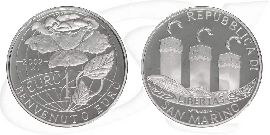 10 Euro San Marino 2002 Willkommen Euro Münze Vorderseite und Rückseite zusammen
